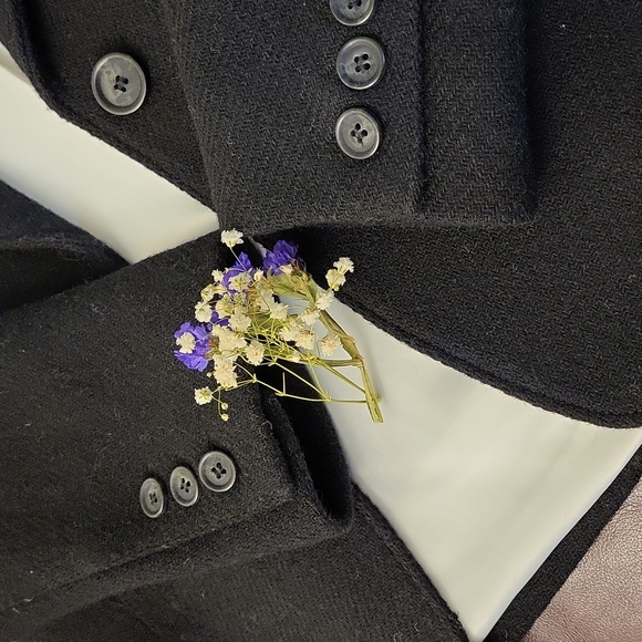 Smythe Single-Breasted Wool Blend Fitted Blazer - Picture 4 of 12